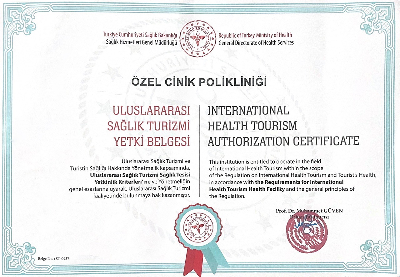 Sağlık Turizmi Yetki Belgesi